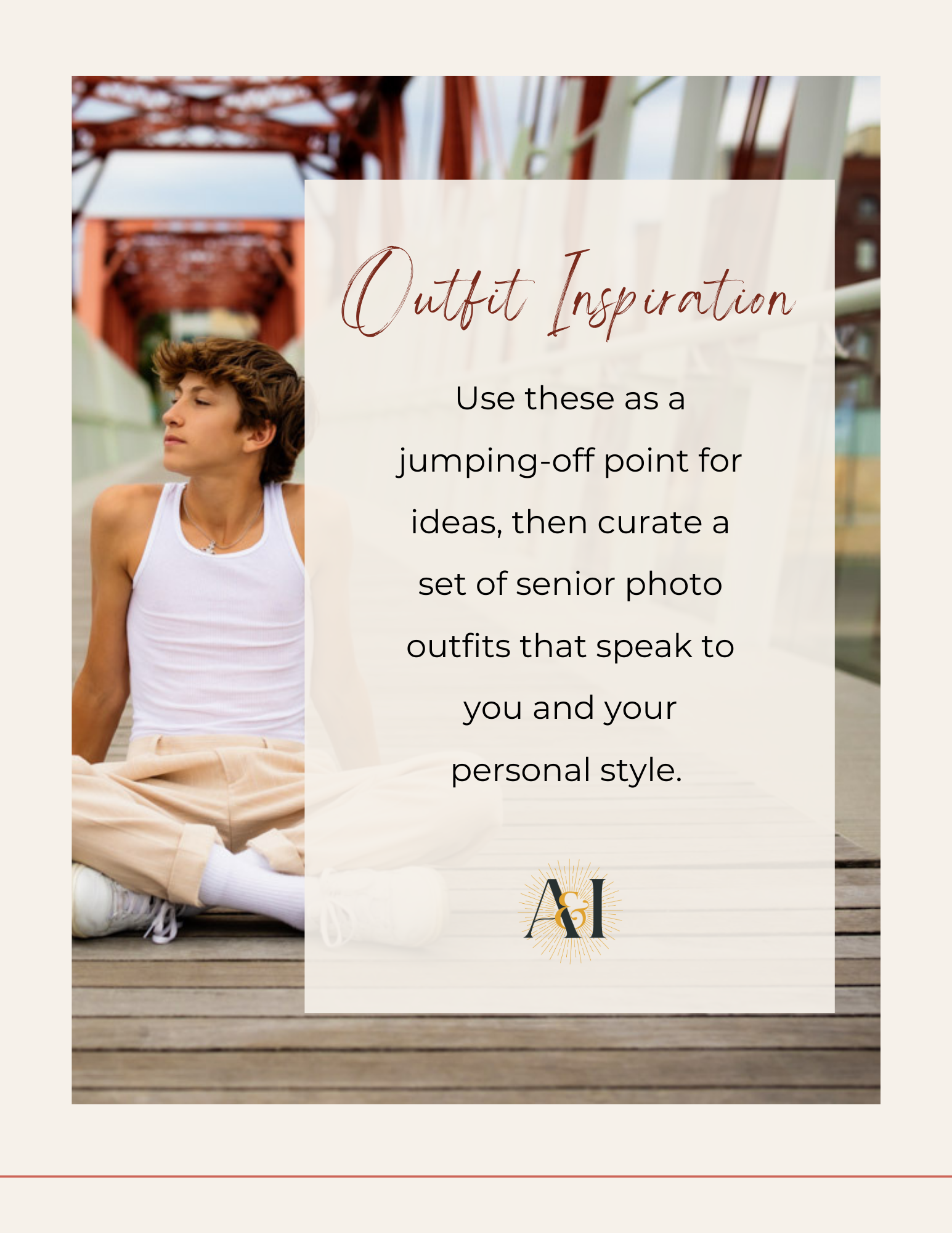 senior photo session guide