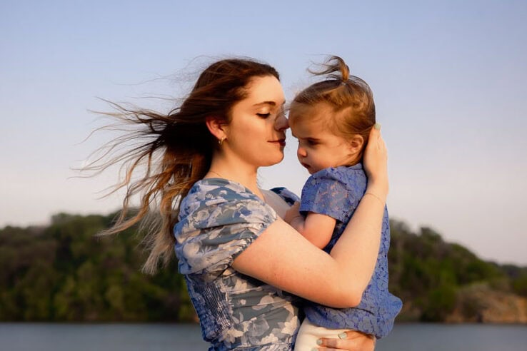 Should I wear my hair down for family photos?